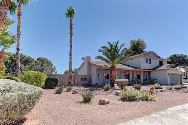 893 Fairway Dr, Boulder City, NV 89005 - traditional home featuring stucco siding and a garage