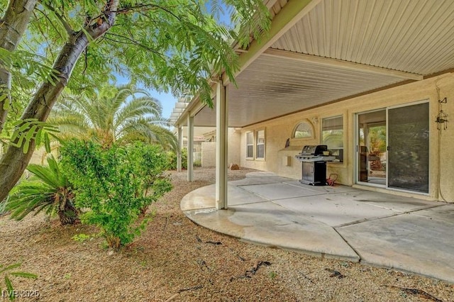 view of patio / terrace with area for grilling