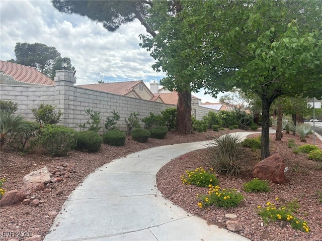 surrounding community with fence