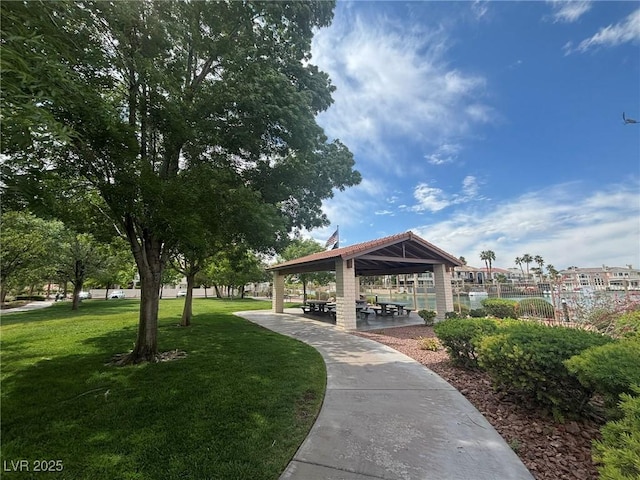 view of property's community featuring a gazebo