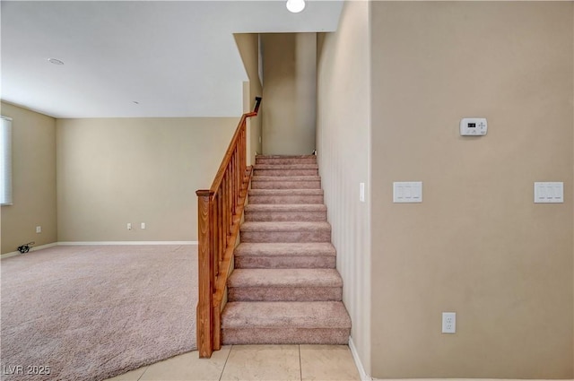 11420 Ogden Mills Dr Unit 101, Las Vegas, NV 89135 - stairs with baseboards and carpet flooring