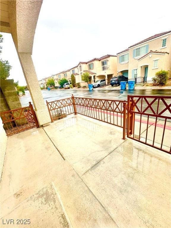 view of patio / terrace with a residential view
