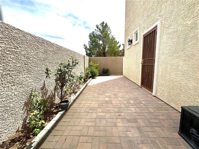view of patio / terrace with a fenced backyard