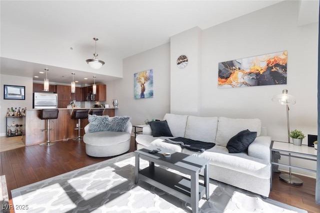 150 Las Vegas Blvd Unit 1608, Las Vegas, NV 89101 - living room featuring wood finished floors