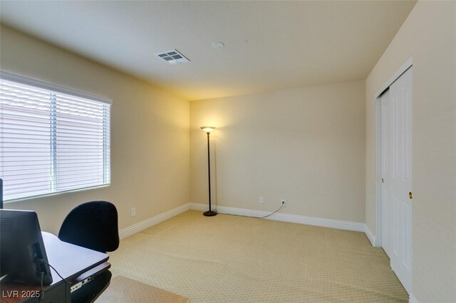 9524 Tyler Rose St, Las Vegas, NV 89178 - office area featuring light carpet and baseboards