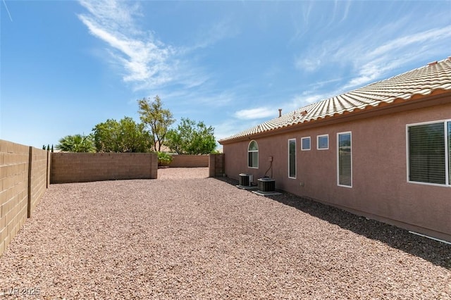 9524 Tyler Rose St, Las Vegas, NV 89178 - fenced backyard featuring cooling unit