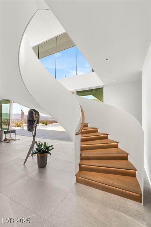 13 Rockstream Dr, Henderson, NV 89012 - stairway with a towering ceiling