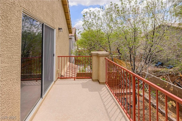 view of balcony