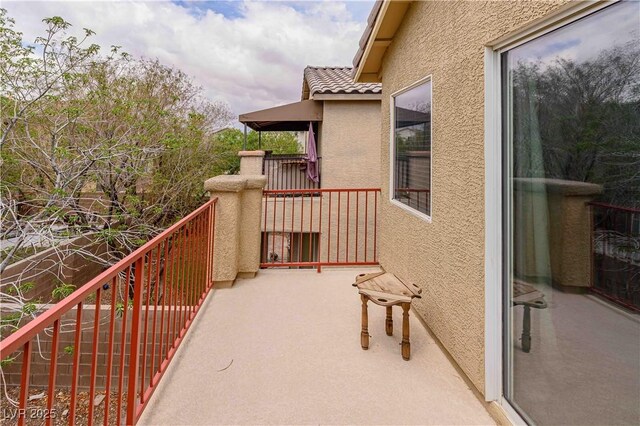 view of balcony