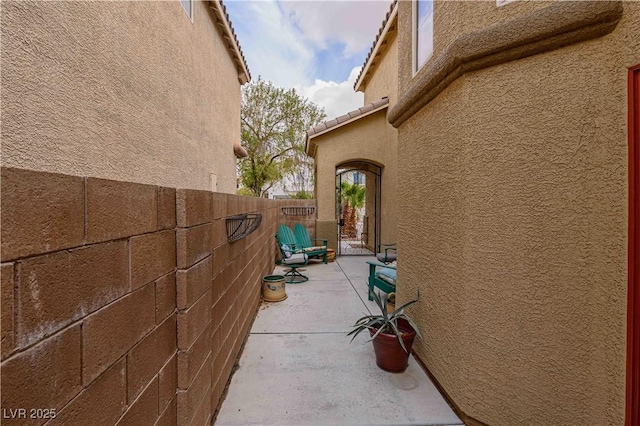 view of patio / terrace with fence