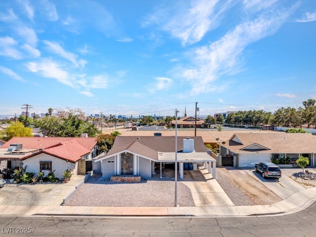 view from above of property