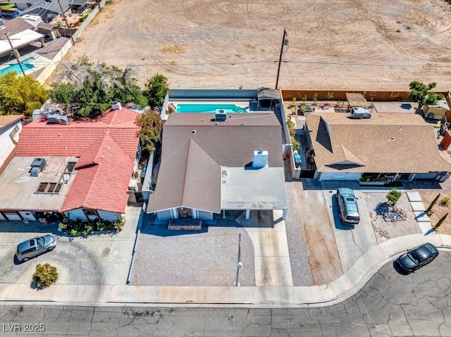 view from above of property