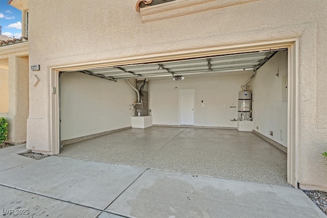 1221 Diamond Valley St, Henderson, NV 89052 - garage featuring secured water heater, a garage door opener, and heating unit