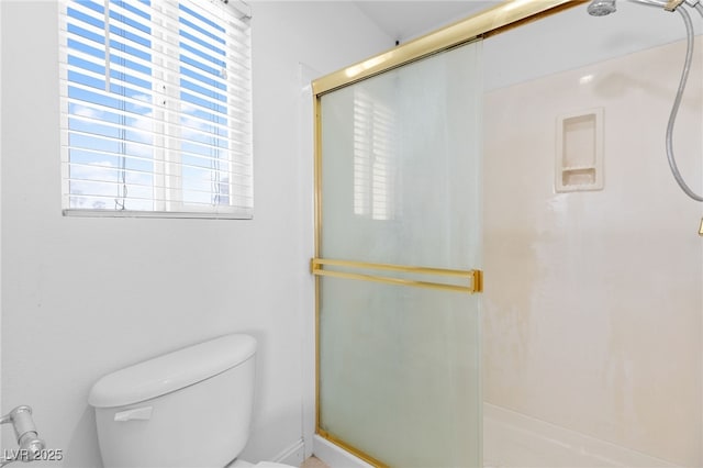 5396 Valley Wells Way, Las Vegas, NV 89113 - bathroom with a shower stall and toilet
