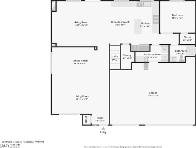 5396 Valley Wells Way, Las Vegas, NV 89113 - room layout