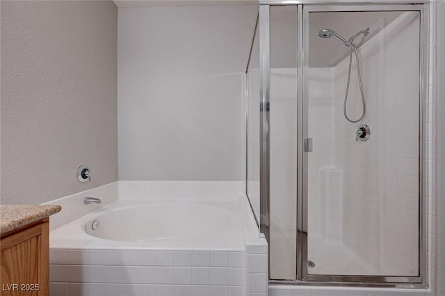 701 Peachy Canyon Cir Unit 201, Las Vegas, NV 89144 - full bathroom with a shower stall, vanity, and a bath