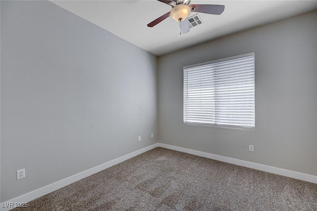701 Peachy Canyon Cir Unit 201, Las Vegas, NV 89144 - empty room featuring a ceiling fan, carpet flooring, and baseboards