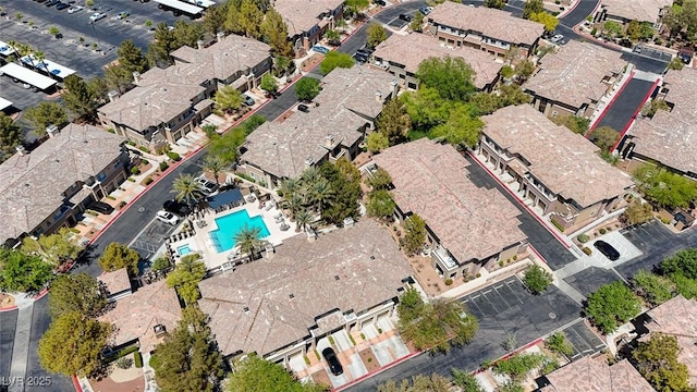 701 Peachy Canyon Cir Unit 201, Las Vegas, NV 89144 - aerial overview of property's location with a pool and nearby suburban area