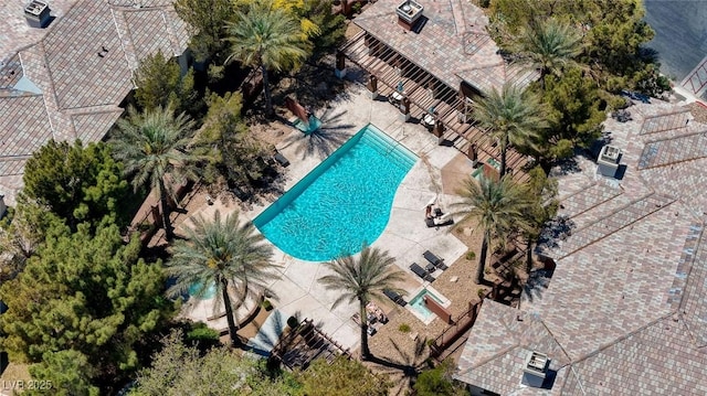 701 Peachy Canyon Cir Unit 201, Las Vegas, NV 89144 - aerial view of a pool
