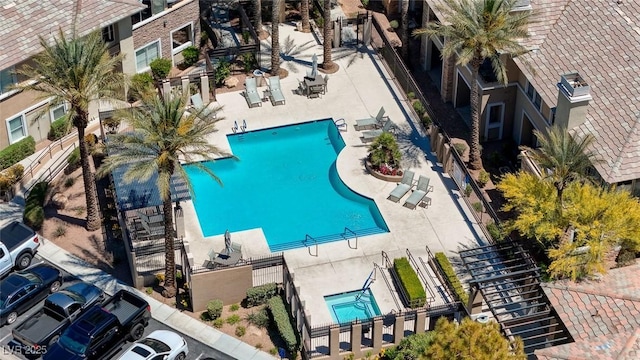 701 Peachy Canyon Cir Unit 201, Las Vegas, NV 89144 - aerial view of a pool area