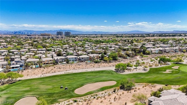 701 Peachy Canyon Cir Unit 201, Las Vegas, NV 89144 - aerial perspective of suburban area with a mountain backdrop and a golf club