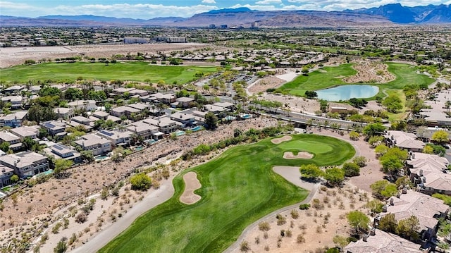 701 Peachy Canyon Cir Unit 201, Las Vegas, NV 89144 - aerial perspective of suburban area with a golf club and a water and mountain view