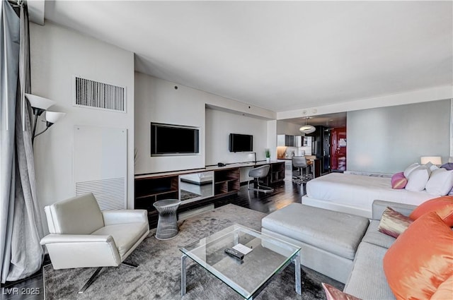 4381 W Flamingo Rd Unit 3206, Las Vegas, NV 89103 - living room with wood finished floors
