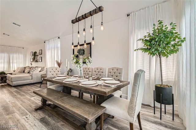 2470 Lower Meadows Ave, Henderson, NV 89052 - dining room with light wood-type flooring