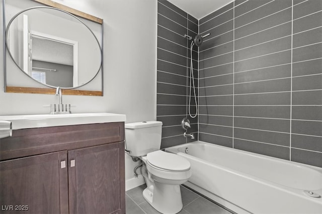 1112 Observation Dr Unit 201, Las Vegas, NV 89128 - full bath with vanity,  shower combination, and tile patterned flooring