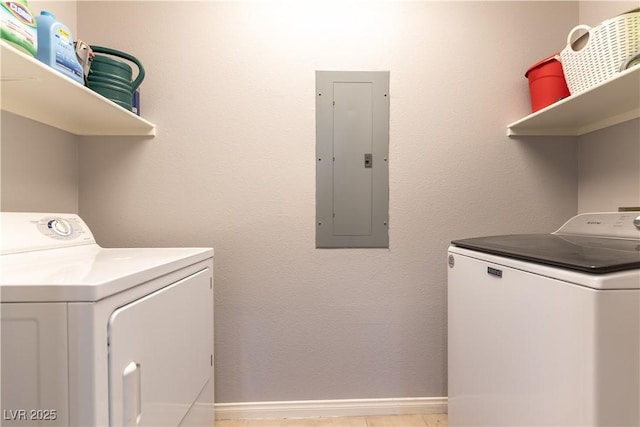 20 E Serene Ave Unit 111, Las Vegas, NV 89123 - washroom with separate washer and dryer, electric panel, and baseboards