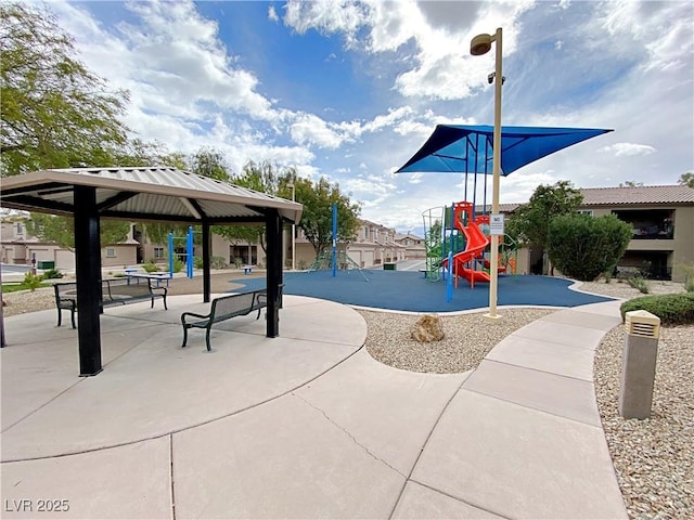 view of home's community with a gazebo