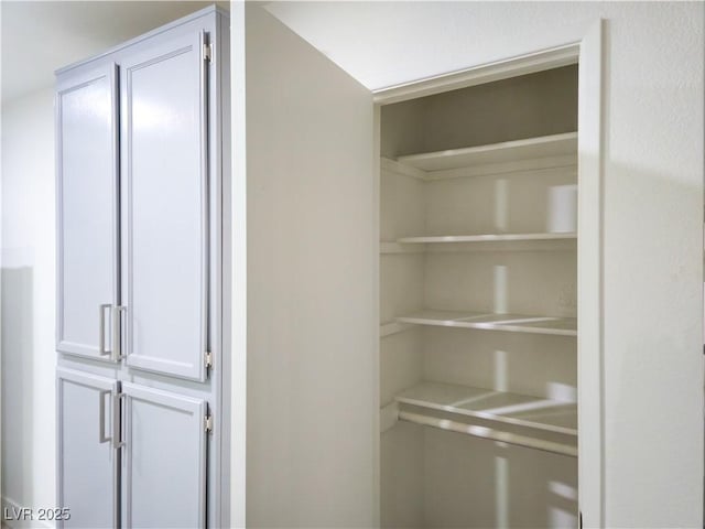 view of storage area