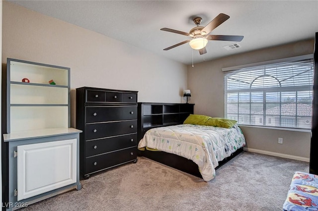9656 Paraiso Springs St, Las Vegas, NV 89139 - bedroom with carpet floors, baseboards, and a ceiling fan