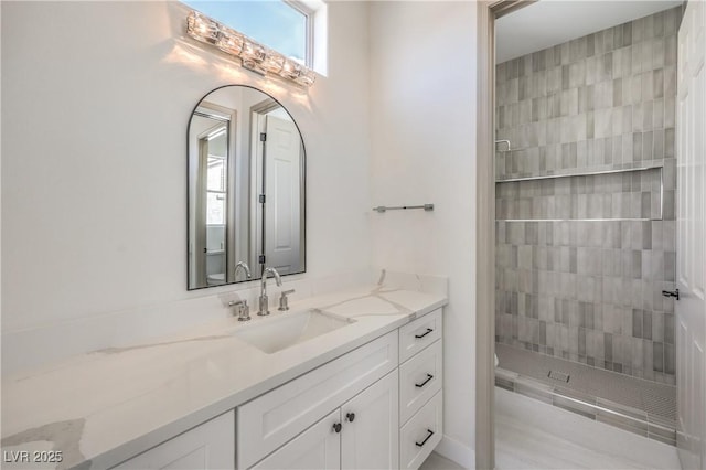 1964 Oliver Springs St, Henderson, NV 89052 - full bathroom featuring a tile shower, vanity, and toilet