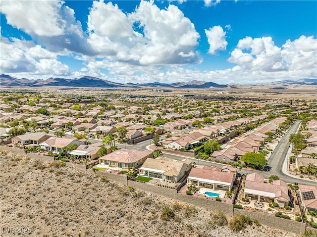 1964 Oliver Springs St, Henderson, NV 89052 - aerial view of residential area featuring mountains