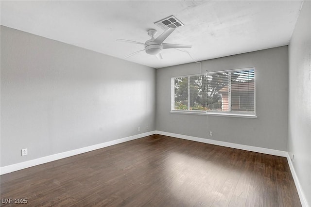 4339 Spencer St Unit 15, Las Vegas, NV 89119 - unfurnished room with ceiling fan, wood finished floors, and baseboards
