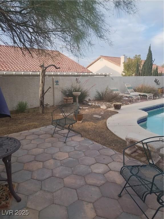 view of patio / terrace featuring a fenced backyard