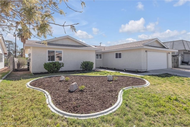 1616 Yellow Rose St, Las Vegas, NV 89108 - ranch-style home featuring stucco siding, a front yard, and an attached garage