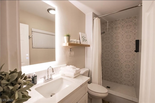 2043 Sombrero Dr, Las Vegas, NV 89169 - full bath with toilet, a tile shower, and vanity