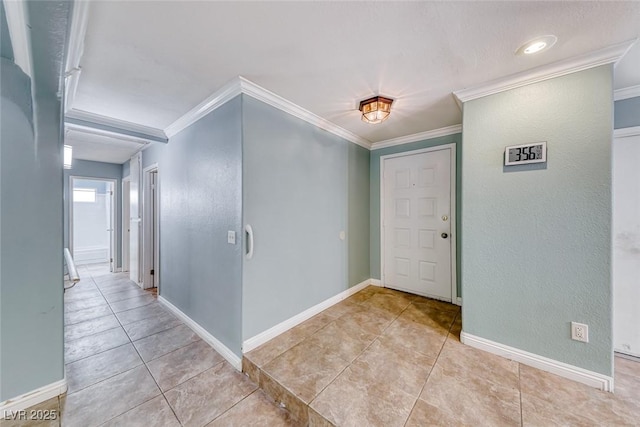632 Arrayo Way, Boulder City, NV 89005 - foyer with tile patterned flooring, ornamental molding, and baseboards