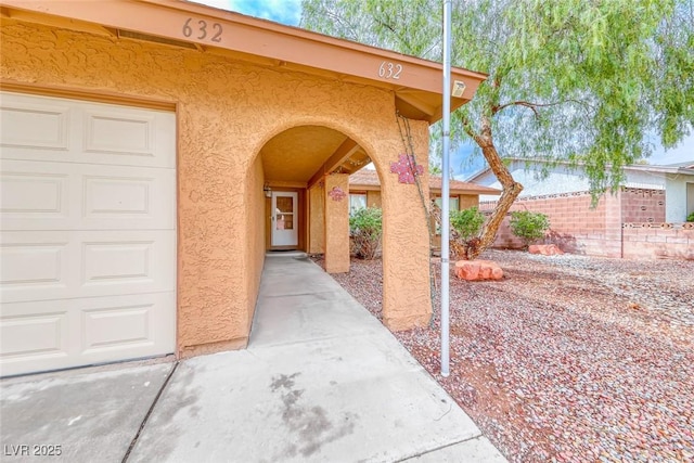 632 Arrayo Way, Boulder City, NV 89005 - property entrance with stucco siding