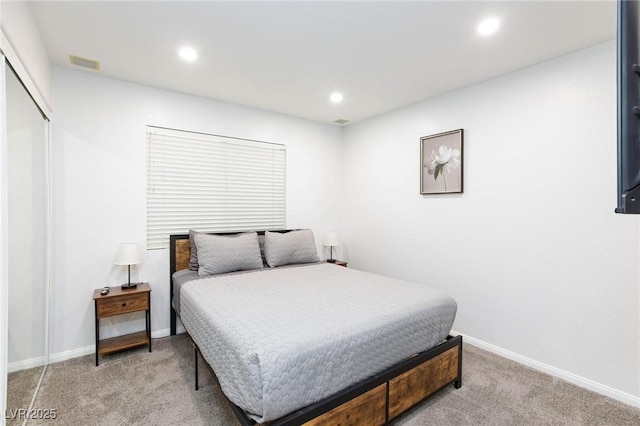 1246 E Gary Ave, Las Vegas, NV 89123 - bedroom with light carpet, recessed lighting, and baseboards