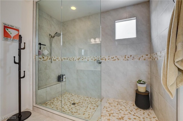 8801 Trotternish Ridge Dr, Las Vegas, NV 89166 - full bath featuring a tile shower