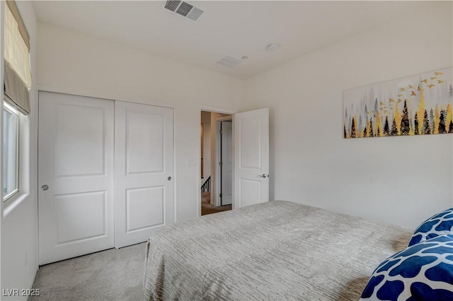 8801 Trotternish Ridge Dr, Las Vegas, NV 89166 - bedroom with carpet floors and a closet
