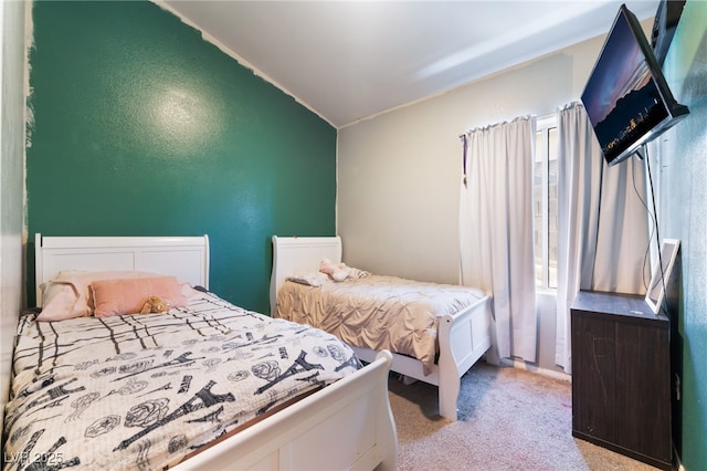 3839 Dusty Glen Ct, North Las Vegas, NV 89032 - carpeted bedroom featuring lofted ceiling