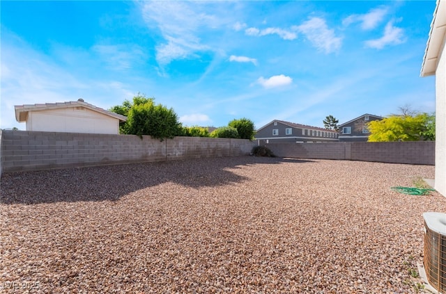 3839 Dusty Glen Ct, North Las Vegas, NV 89032 - fenced backyard with cooling unit