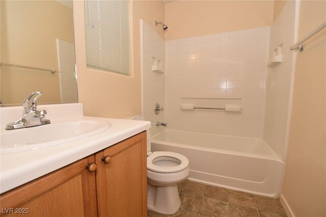8842 Duncan Barrel Ave Unit 101, Las Vegas, NV 89178 - full bathroom featuring toilet,  shower combination, and vanity