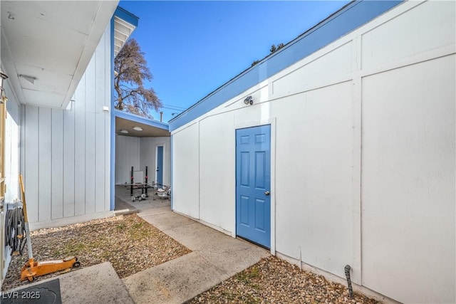 4078 Gold Coast Dr, Las Vegas, NV 89121 - property entrance with board and batten siding