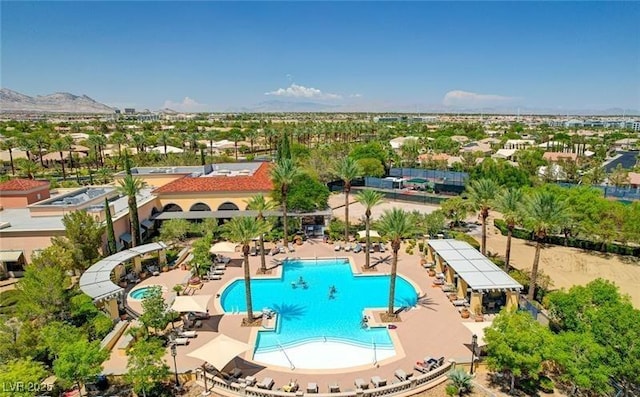 5067 Pensier St, Las Vegas, NV 89135 - bird's eye view of a pool