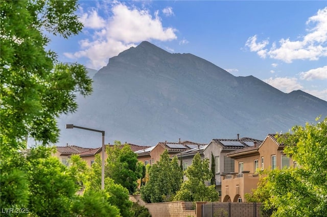 view of mountain backdrop